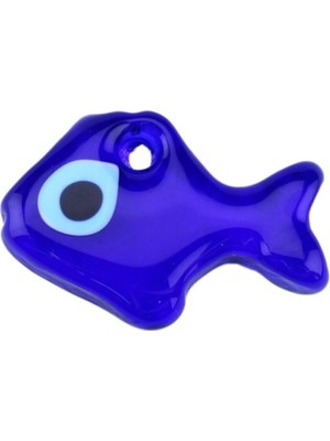 Depposite Cam Nazar Boncuğu Delikli Balık Modeli Küçük 7x4.5 Cm