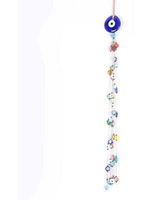 Depposite Nazar Makrome Oval Şekilli Çok Boncuk Püsküllü Detaylı Duvar Süsü