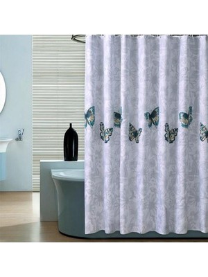 Haitn Modern Kelebek Banyo Perdesi Su Geçirmez Karikatürler Duş Perdeleri Kanca Küf Kanıtı Perdeleri Saydam Ev Kullanılan Dekor (120 cm * 180 Cm) (Yurt Dışından)