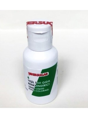 Şeker & Sugar Şeker Sugar Yeşil Sıvı Gıda Boyası 20 ml
