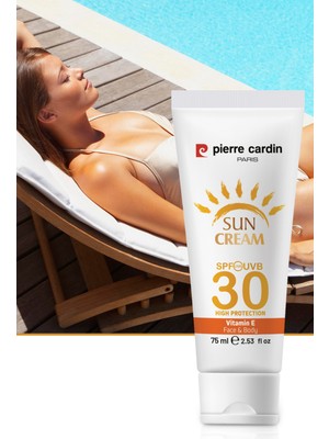 Pierre Cardin Koruyucu Güneş Kremi 30 SPF Tüm Cilt Tipleri İçin Yüksek Koruma 75 ml