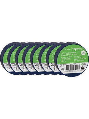 Schneider Electric 2420102 İzole Bant Mavi 19X20Metre 8'li Paket