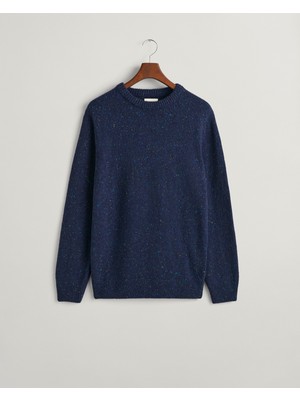 Gant Erkek Lacivert Regular Fit Bisiklet Yaka Kazak 8040169.433