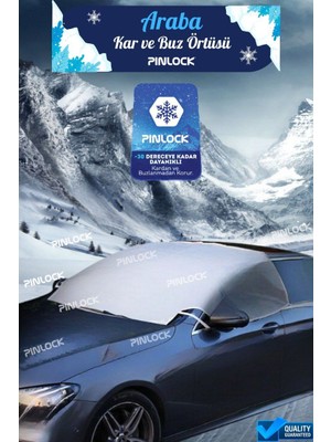 Buzlanma Önleyici Araba Cam Üstü Kar Örtüsü Araba Brandası Su Geçirmez Ön ve Yan Cam Koruma