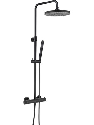 Pesen Luxana Termostatik Duş Seti 2 Yollu - Mat Siyah