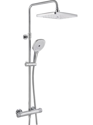 Pesen Miesta Termostatik Duş Seti 2 Yollu - Krom