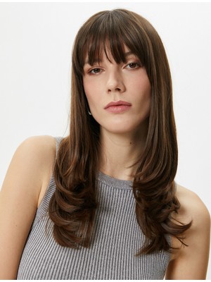 Koton Halter Yaka Fitilli Atlet Simli Viskon Karışımlı