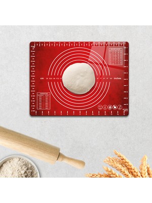 Decorita Cam Hamur Açma Matı | Kırmızı | 30CM x 40CM