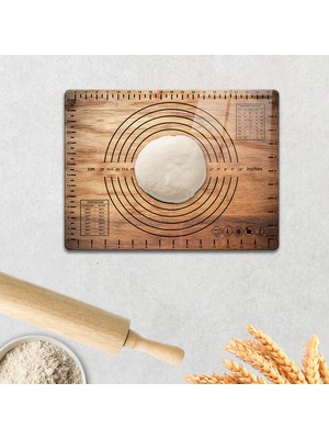 Decorita Cam Hamur Açma Matı | Ahşap Görünümlü | 30CM x 40CM