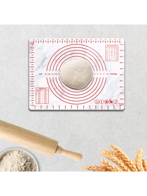 Decorita Cam Hamur Açma Matı | Mermer Görünümlü | 30CM x 40CM