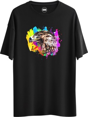 Noicasuale Eagle Colored  Tasarım Dijital Baskılı Regular Relax T-Shirt