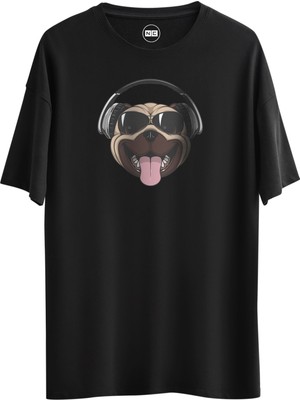 Noicasuale Dog Ear Phone  Tasarım Dijital Baskılı Regular Relax T-Shirt