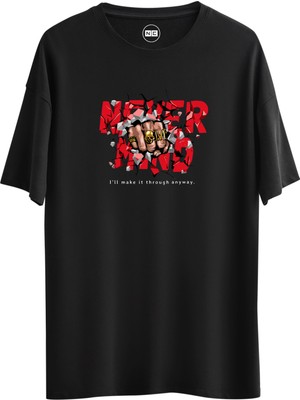 Noicasuale Never Mind  Tasarım Dijital Baskılı Regular Relax T-Shirt