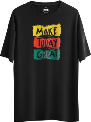 Noicasuale Make Today  Tasarım Dijital Baskılı Regular Relax T-Shirt