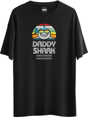 Noicasuale Daddy Shark  Tasarım Dijital Baskılı Regular Relax T-Shirt