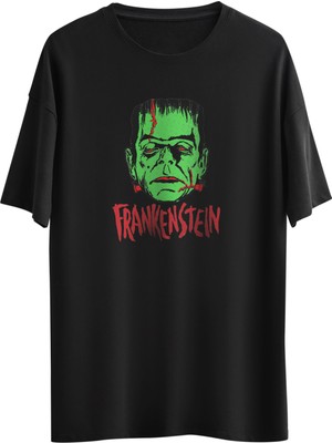 Noicasuale Frankestein  Tasarım Dijital Baskılı Regular Relax T-Shirt