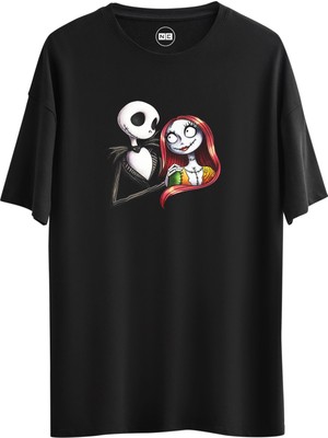 Noicasuale Wedding Skull Kurukafa  Tasarım Dijital Baskılı Regular Relax T-Shirt