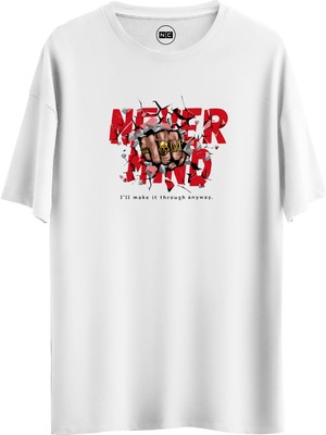 Noicasuale Never Mind  Tasarım Dijital Baskılı Regular Relax T-Shirt