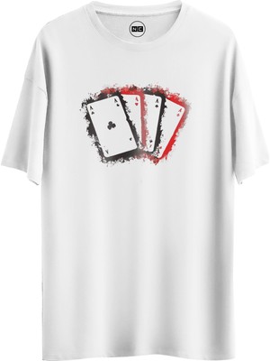 Noicasuale Poker  Tasarım Dijital Baskılı Regular Relax T-Shirt