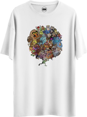 Noicasuale Muppets World  Tasarım Dijital Baskılı Regular Relax T-Shirt