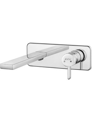 E.C.A Purity Ankastre Lavabo Bataryası Sıva Üstü Tek Rozet 102167602H-K