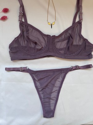 Sirius Style Mor Bralet Takımı