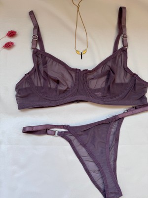 Sirius Style Mor Bralet Takımı