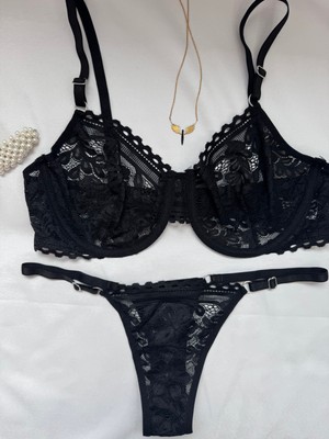 Sirius Style Siyah Bralet Takımı