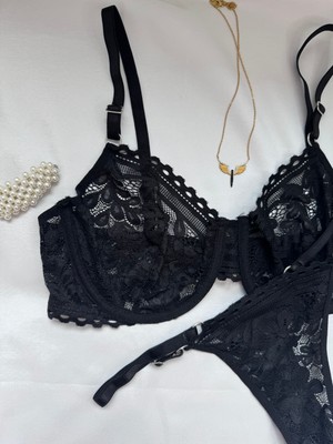 Sirius Style Siyah Bralet Takımı