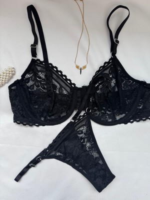 Sirius Style Siyah Bralet Takımı