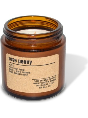 Basement : Kokulu Soya Mum : 200 gr : Rose Peony