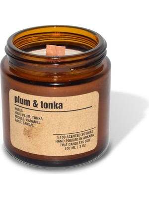 Basement : Kokulu Soya Mum : 200 gr : Plum & Tonka