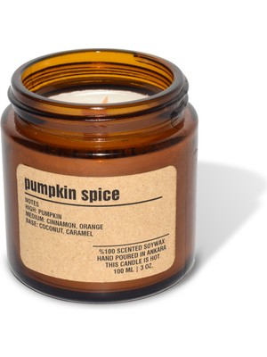 Basement : Kokulu Soya Mum : 200 gr : Pumpkin Spice