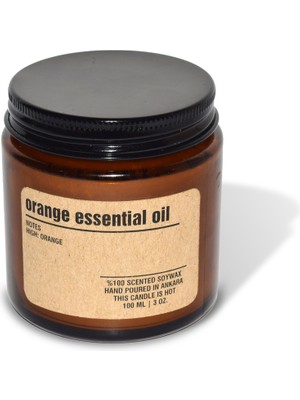 Basement : Kokulu Soya Mum : 200 gr : Orange Essential Oil