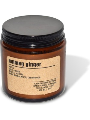 Basement : Kokulu Soya Mum : 200 gr : Nutmeg Ginger