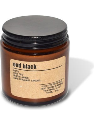 Basement : Kokulu Soya Mum : 200 gr : Oud Black