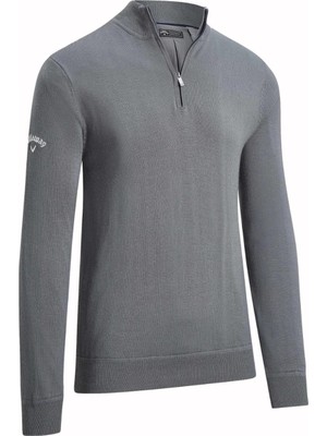 Callaway Mock Wind Stopper Sweater - Erkek Rüzgar Geçirmez Yarım Fermuarlı Kazak