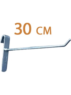 Gri Dekor 10 Adet 30 cm Metalik Tel Pano Kancası, Bijuteri Askı, Aksesuar Askısı, Çok Amaçlı Askı