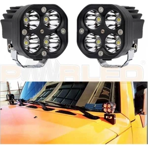 Ahmet Otomotiv Off Road ve Arazi Aracı 3 Inç Amber Beyaz Renk Çalışma ve Sis Lambası Motosiklet