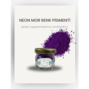 Epoksi Renk Pigmenti  Fosforlu Mor Toz Pigment Boya 10 gr