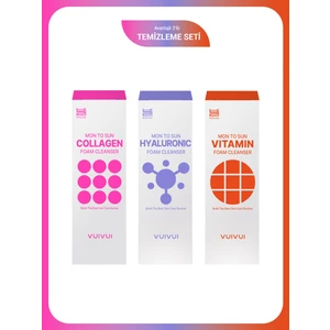 Byeolee Vıta10 Kolajen Hyralüronik Foam Cleanser Kore Üretimi Yüz Temizleyici 3'Lü  Set