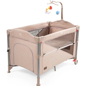 BABY2GO Camellia Anne Yanı Oyun Parkı 70X110 cm Bej
