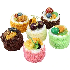 6 Adet Yapay Simülasyon Kek, Gerçekçi Cupcake Ekmek Tatlı Modeli Ekran Kek Fotoğraf Prop Ev Dekorasyon (Yurt Dışından)