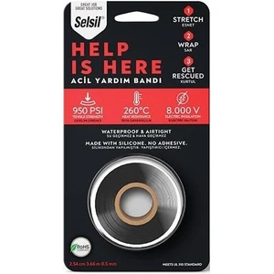 Acil Yardım Eriyen Silikon Bant - 2.54 Cm. 3.66 Mt.