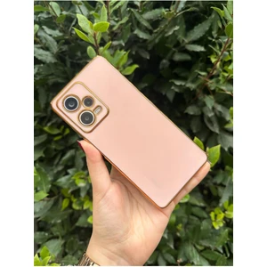 Vip Case Xiaomi Redmi Note 12 Pro (5g) Gold Kenarlı Parlak Kamera Korumalı Bark Kılıf