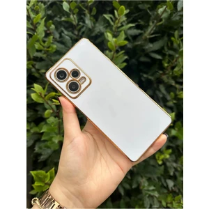 Vip Case Xiaomi Redmi Note 12 Pro (5g) Gold Kenarlı Parlak Kamera Korumalı Bark Kılıf