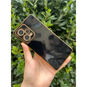 Vip Case Xiaomi Redmi Note 12 Pro (5g) Gold Kenarlı Parlak Kamera Korumalı Bark Kılıf