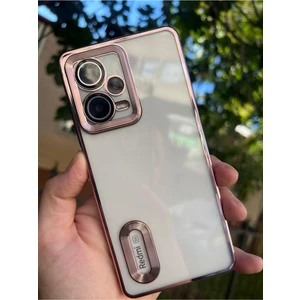 Vip Case Xiaomi Redmi Note 12 Pro (5g) Kamera Korumalı Şeffaf Logo Gösteren Kenarları Parlak Lüx Omega Kılıf