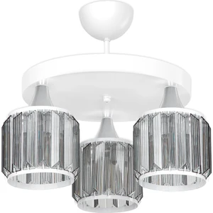 Haliç Plofonyer 3'lü Avize Beyaz/füme