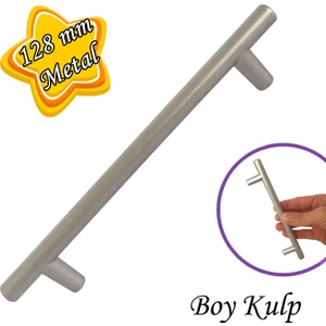 Boy Kulp Mat Krom 128 mm Kulp Mobilya Mutfak Dolabı Çekmece Dolap Kapak Kulpu Kulbu Metal Kulpları